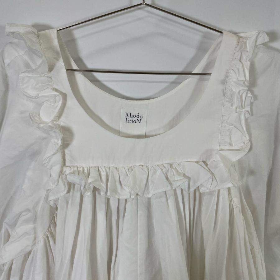 美品 RHODOLIRION ロドリリオン LN801 ホワイト コットン タグ付き  