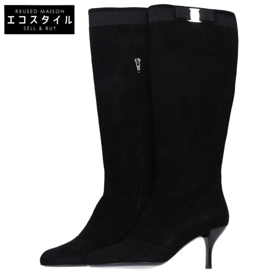 美品 サルヴァトーレフェラガモ ヴァラ ロングブーツ ヒール7cm 美品 サルヴァトーレフェラガモ ヴァラ ロングブーツ ヒール7cm 【公式