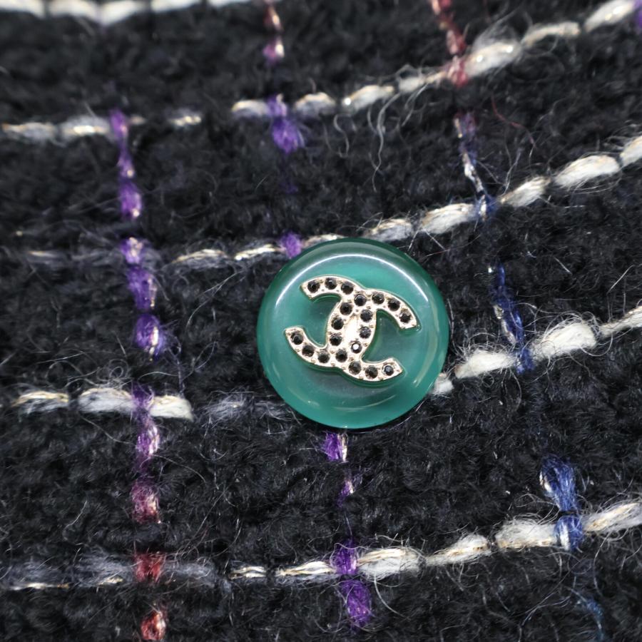 CHANEL 美品 国内正規 シャネル P36833W04384 09A ココボタン アルパカ  