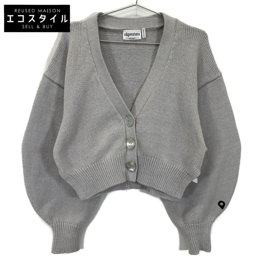nagonstans グレー スウェットカーディガン M