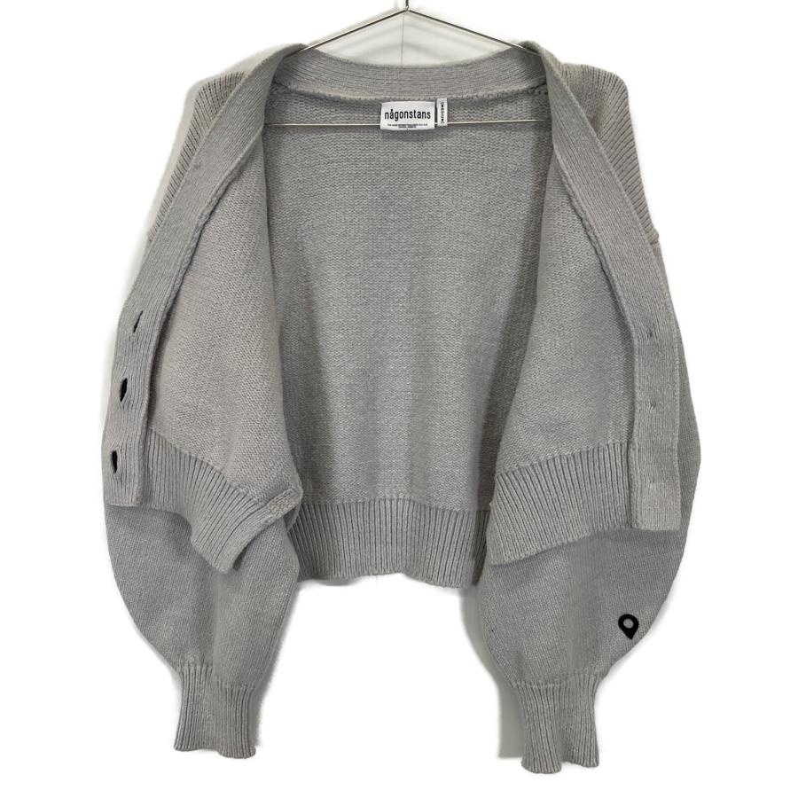 お値下げ⭐︎nagonstans グレー カーディガン Mサイズ nagonstans グレー カーディガン Mサイズ ナゴンスタンス V