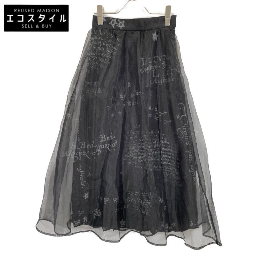 AMERI アメリ 22SS ブラック ポリエステル ホロスコープ シアー  