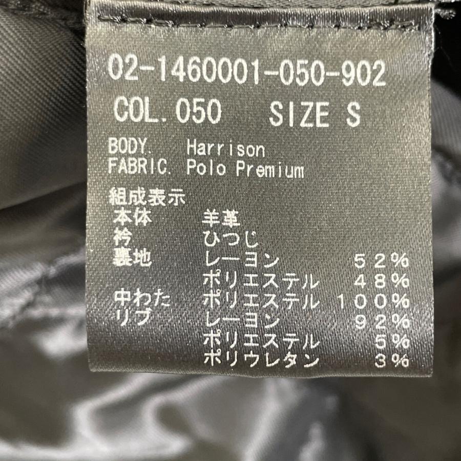 theory Theory セオリー 21AW ブラック ラムレザー 襟ボア ジップ 