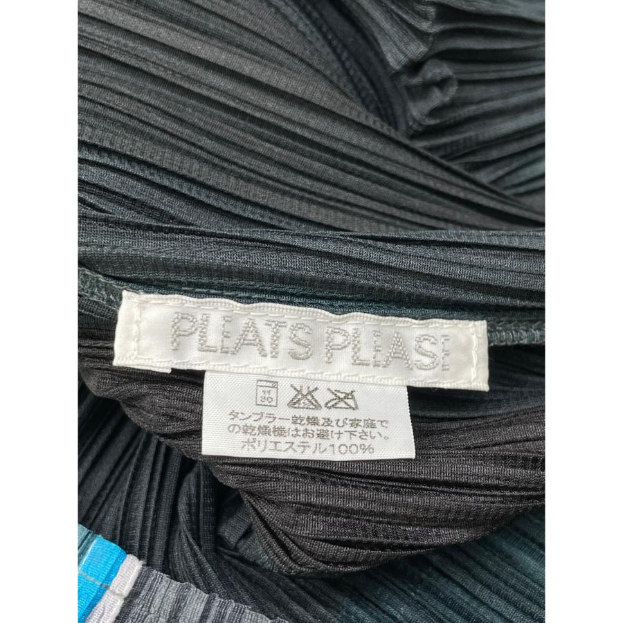 PLEATS PLEASE プリーツプリーズ マルチカラー 幾何学柄 ノースリーブ  
