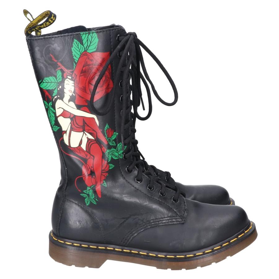 Dr.Martens（ドクターマーチン） 14ホール バーレスク ローズプリント