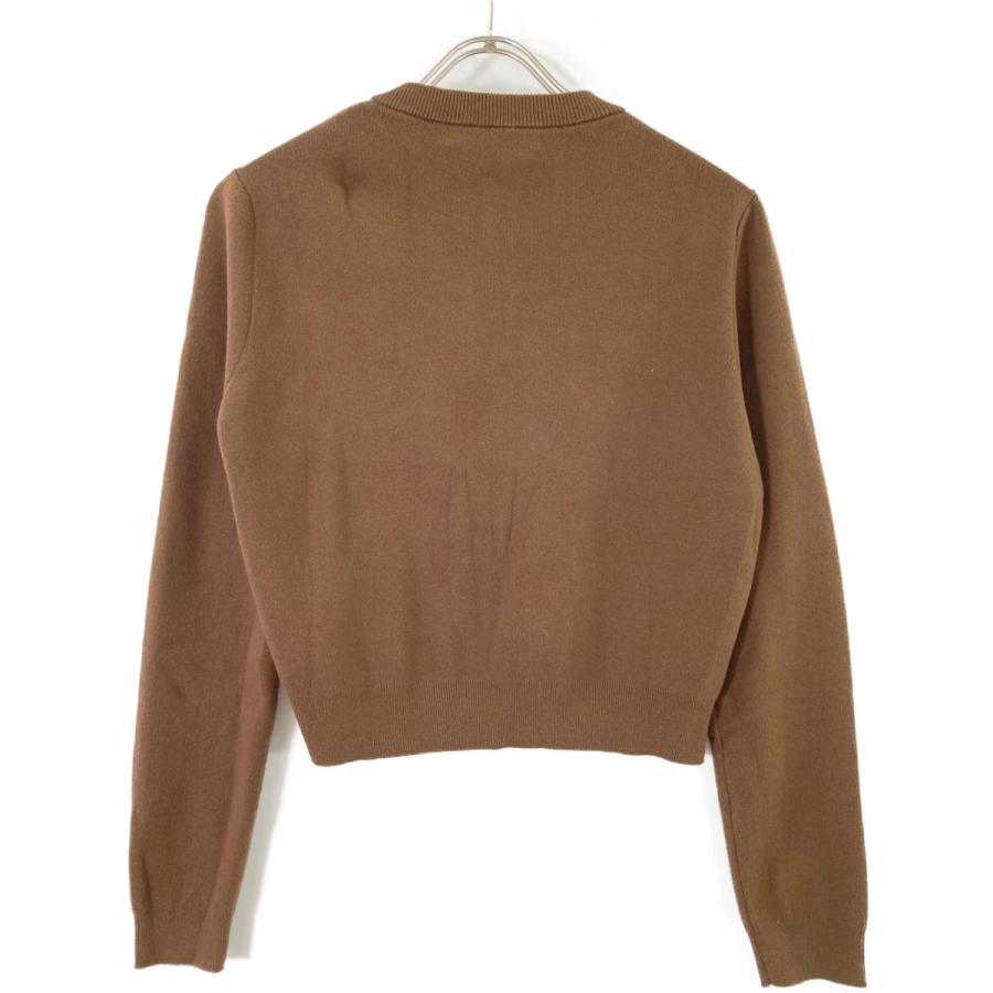 【限定大幅値下げ中】CABAN ブラウン 半袖カーディガン キャバン CABaN 【TVドラマ着用】CABaN コットンカシミヤ バイカラー