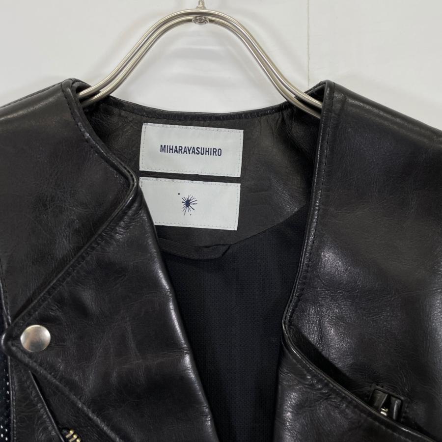 Mihara Yasuhiro ミハラヤスヒロ ブラックメッシュレイヤード レザー 