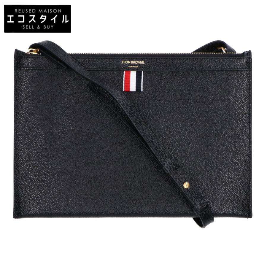 美品 THOM BROWNE トムブラウン ペブルグレインレザー スモール 
