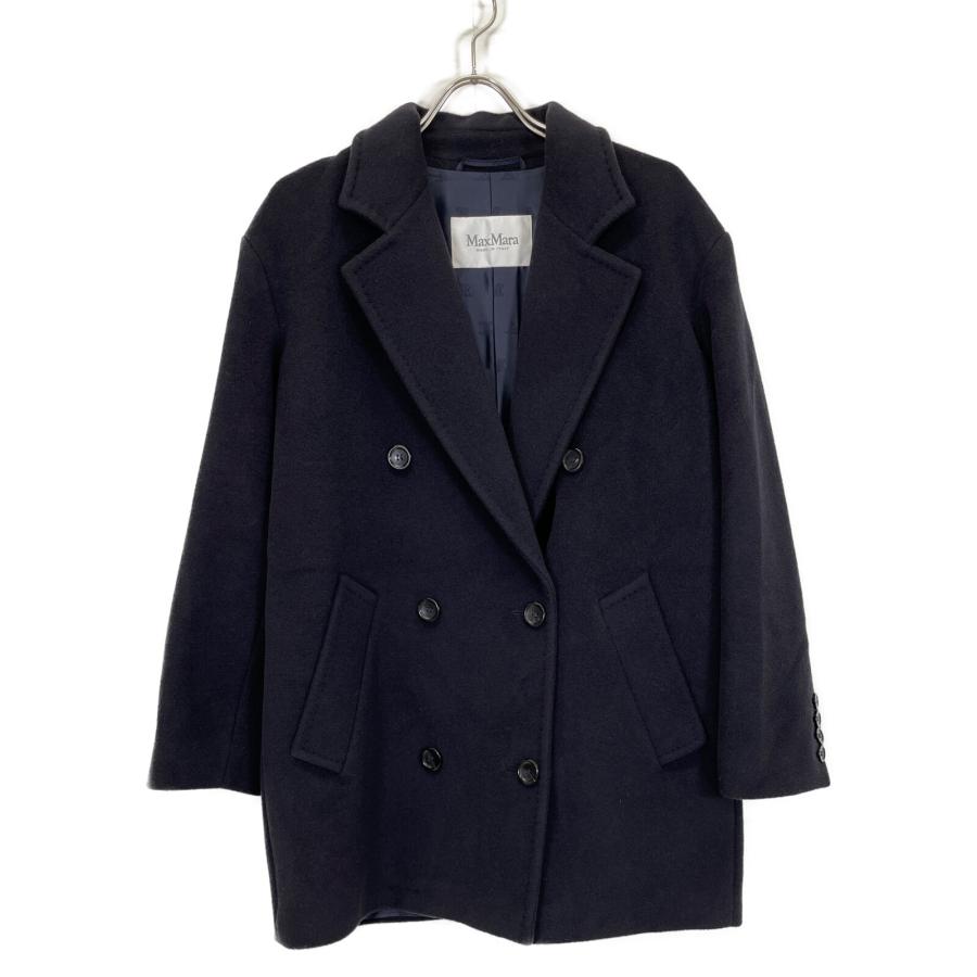MaxMara WEEKENDレザー ダブルブレストジャケット42 イタリア製