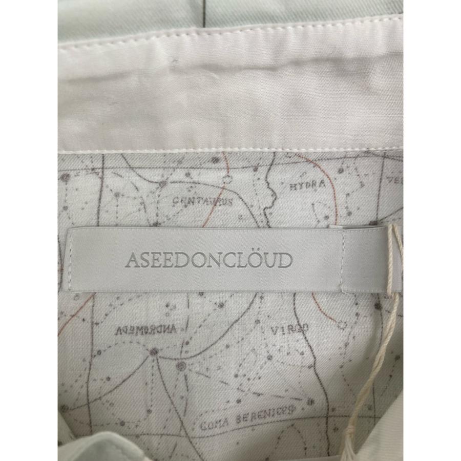 アシードンクラウド 【新品同様】222601 Hiraeth map print shirt マッププリント 長袖ボタンシャツ/ S 新品同様 ASEEDONCLOUD アシードンクラウド 222601 Hiraeth map print