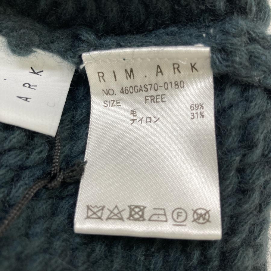 RIM.ARK リムアーク ダークグリーン Holiday knit tops ネイビー F