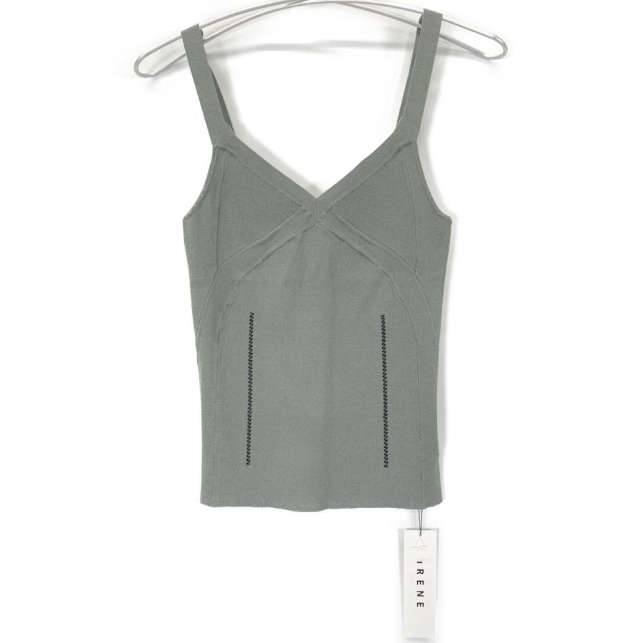 IRENE アイレネ 23SS 25S81003 グリーン Monica Knit Camisole カーキ  
