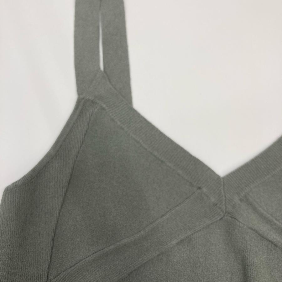 IRENE アイレネ 23SS 25S81003 グリーン Monica Knit Camisole カーキ  
