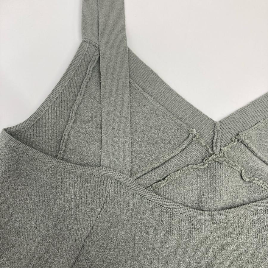 IRENE アイレネ 23SS 25S81003 グリーン Monica Knit Camisole カーキ  