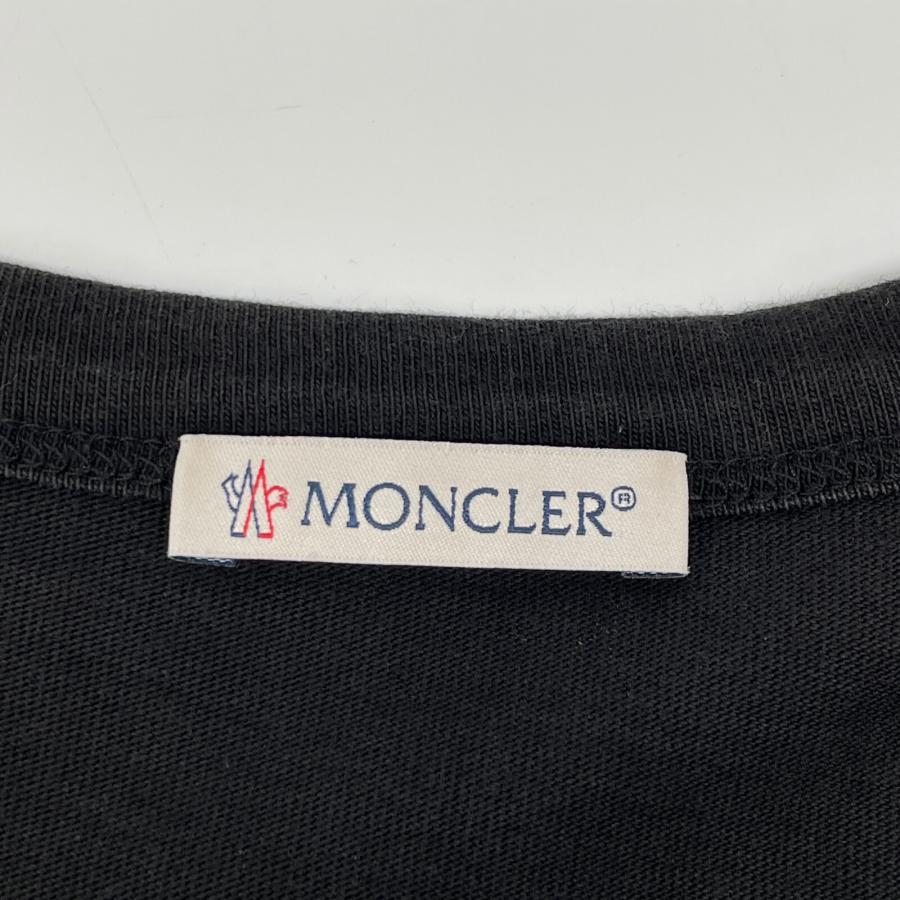 MONCLER モンクレール 21年製 ブラック ワッペンロゴ T-SHIRT MONCLER モンクレール 21年製 ブラック ワッペンロゴ T-SHIRT