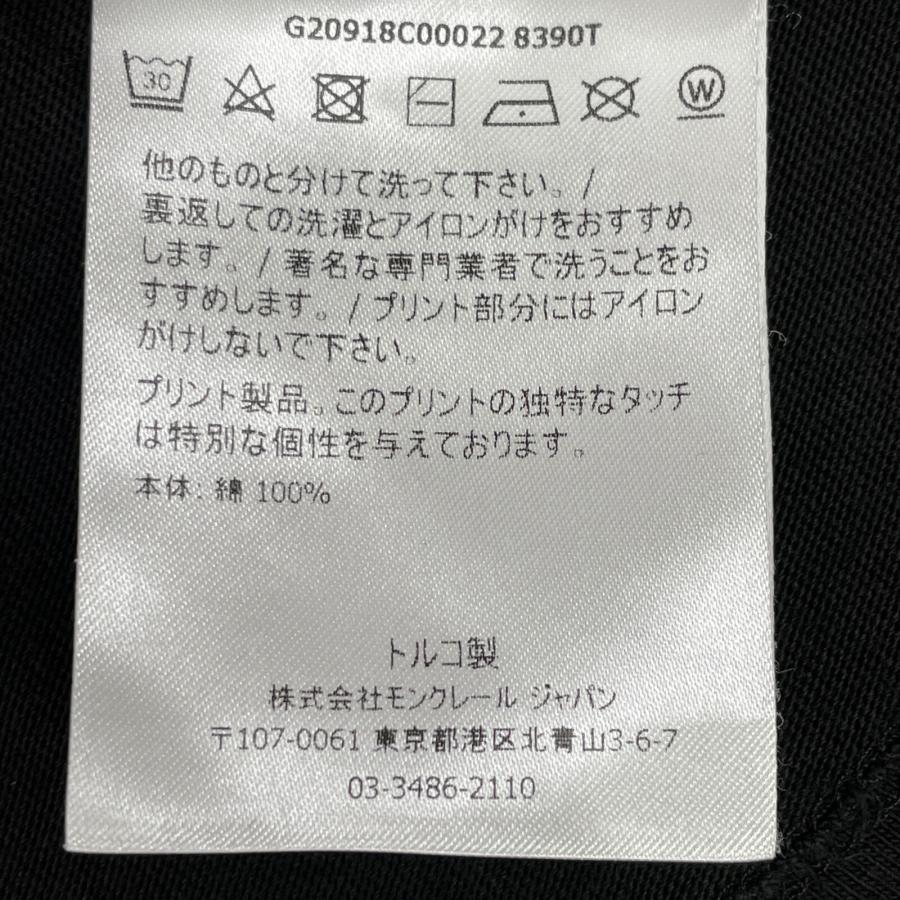 MONCLER モンクレール 21年製 ブラック ワッペンロゴ T-SHIRT MONCLER モンクレール 21年製 ブラック ワッペンロゴ T-SHIRT