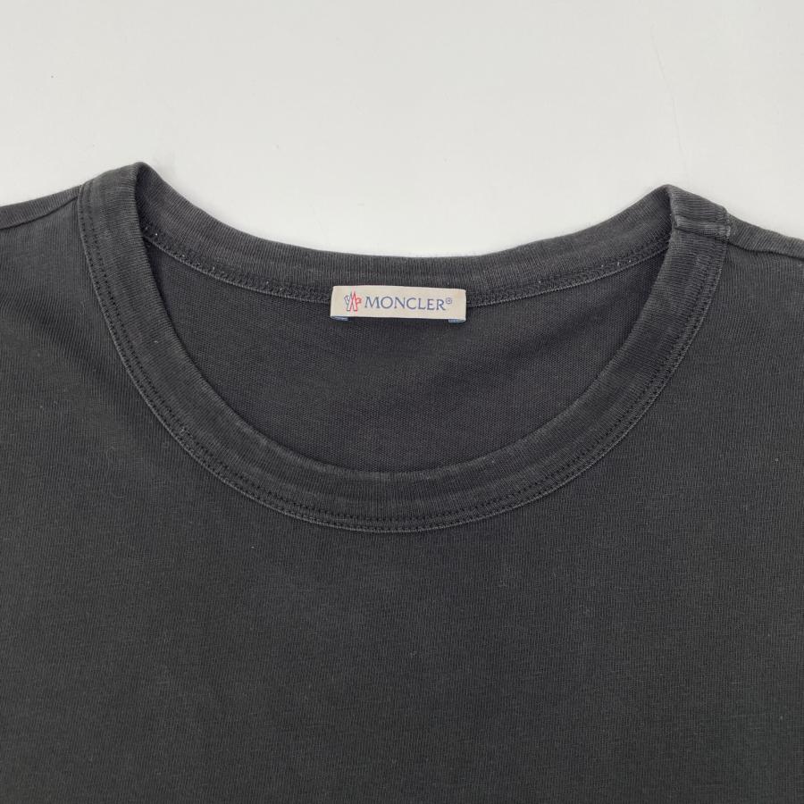 MONCLER モンクレール 21年製 ブラック ワッペンロゴ T-SHIRT MONCLER モンクレール 21年製 ブラック ワッペンロゴ T-SHIRT
