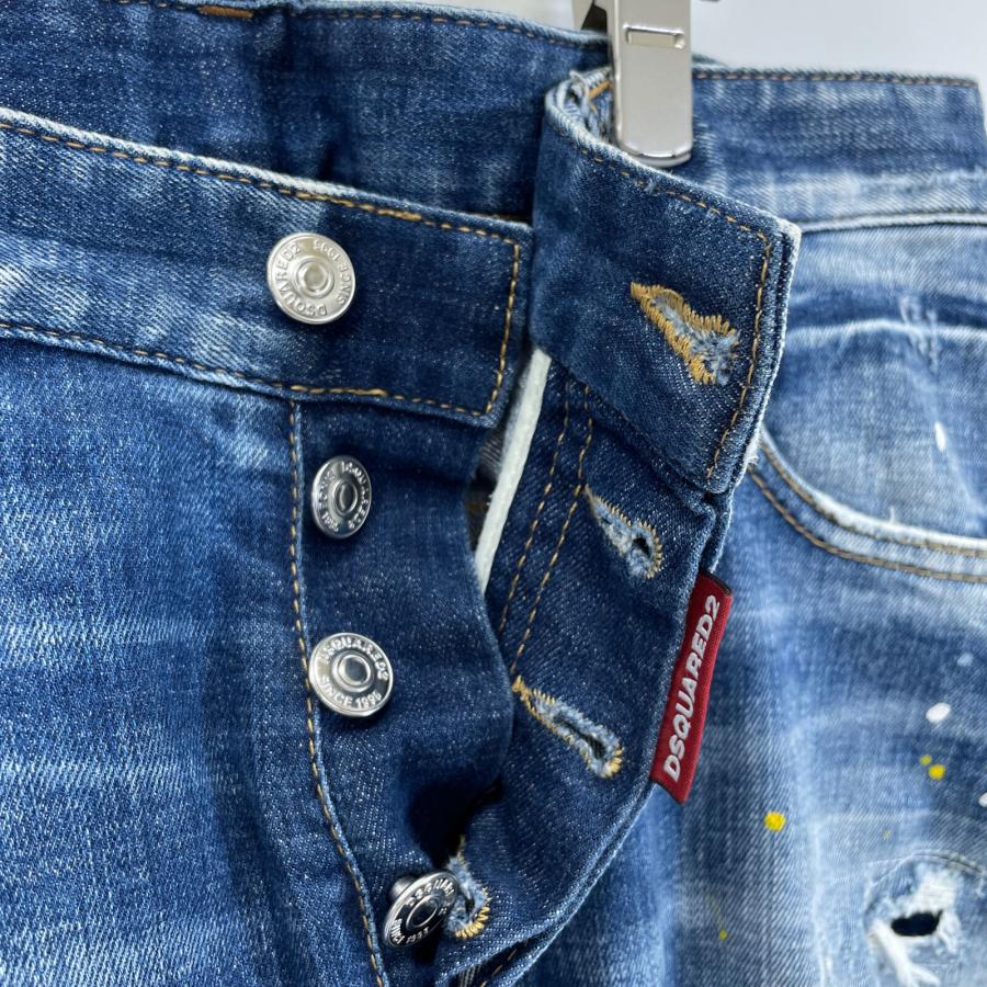 DSQUARED2 ディースクエアード 21年製 S74LB0957 インディゴ ダメージ  
