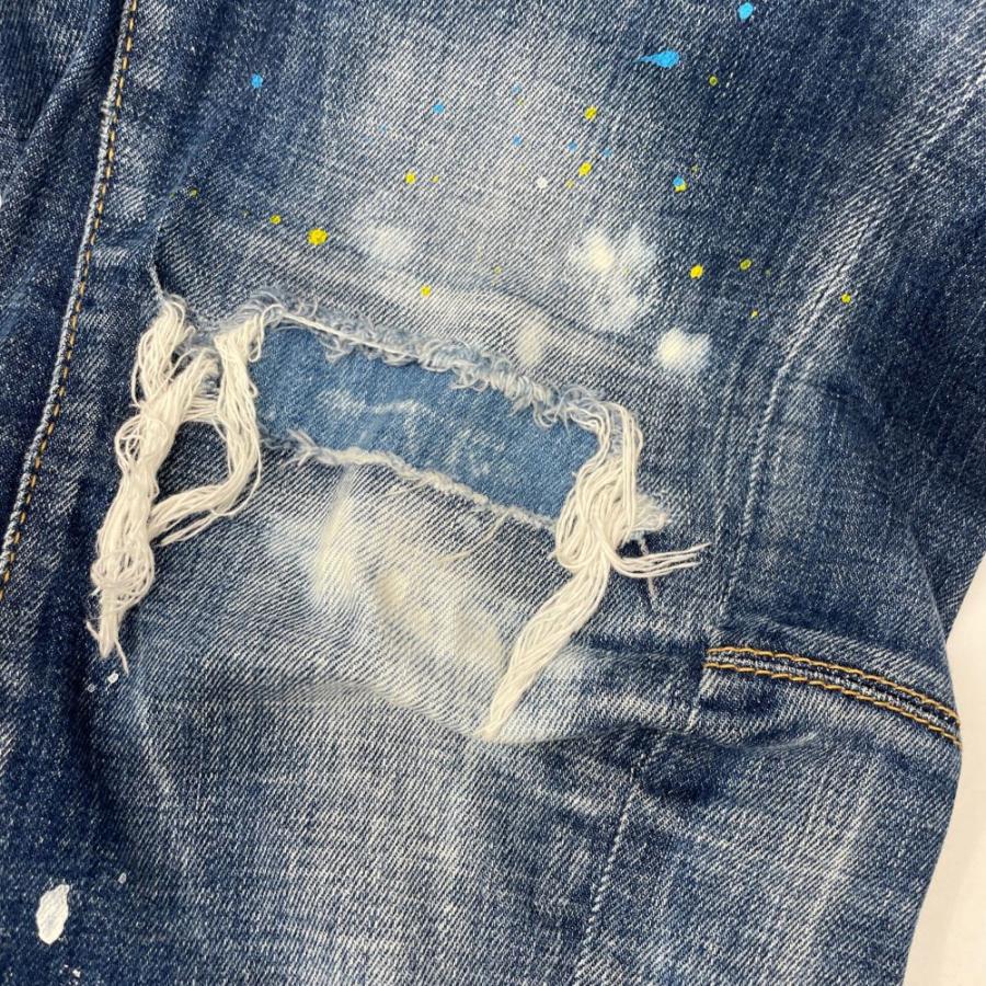 DSQUARED2 ディースクエアード 21年製 S74LB0957 インディゴ ダメージ 