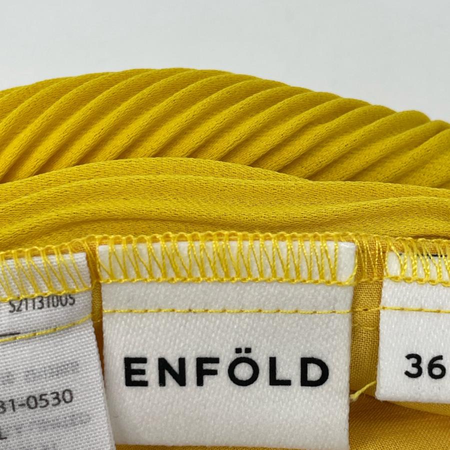 ENFOLD エンフォルド 22AW イエロー ポリエステル ジョーゼット ENFOLD エンフォルド 22AW イエロー ポリエステル ジョーゼット