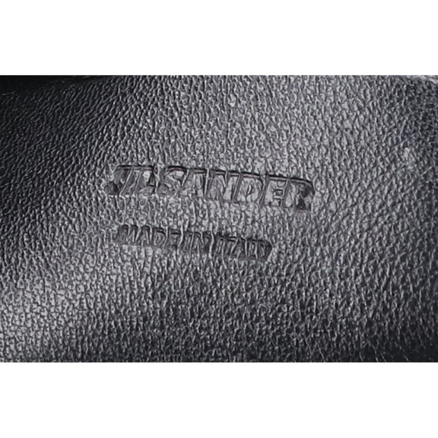 JIL SANDER（ジルサンダー） レザー/キャンバス リバーシブル 巾着