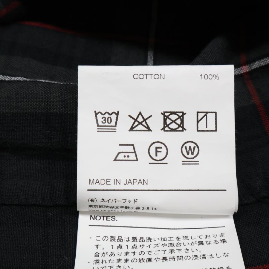 NEIGHBORHOOD 美品/24SS ネイバーフッド 241BENH-SHM01 TARTAN