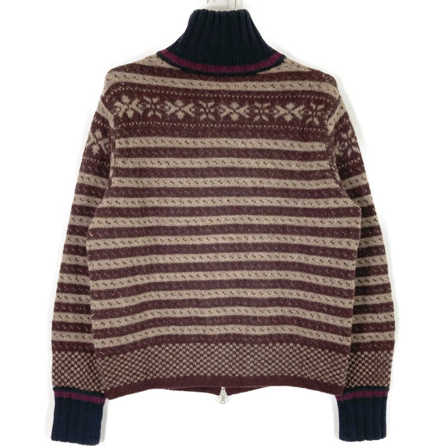 美品/ DRIES VAN NOTEN ドリスヴァンノッテン ボーダー ウール 
