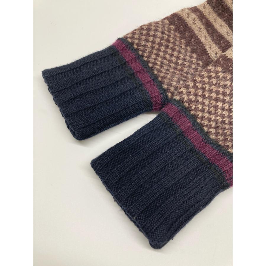 美品/ DRIES VAN NOTEN ドリスヴァンノッテン ボーダー ウール 