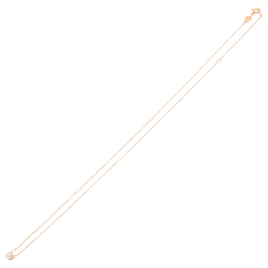 agete（アガット） 美品 K18 0.2 ミステリーセッティング 1P