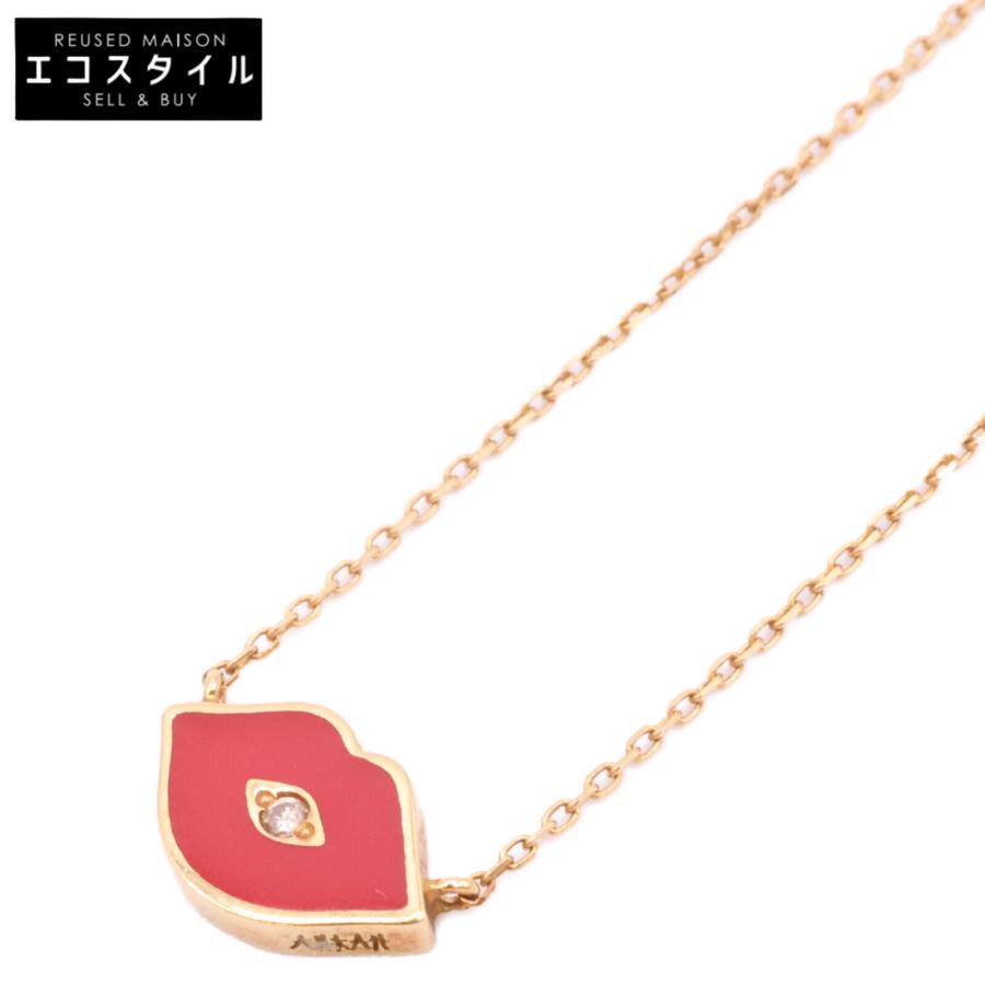 AHKAH アーカー AB1667010100 K18 ダイヤモンドキス ネックレス  
