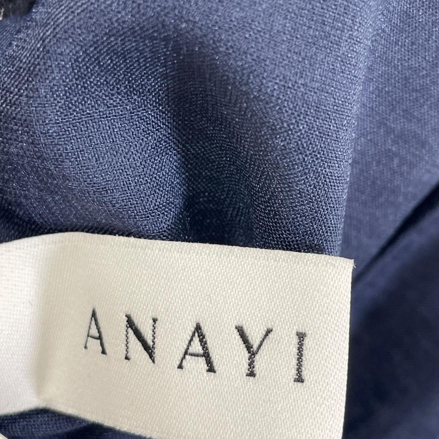 ANAYI 美品/24年製 アナイ 10241714210 デニムライクジャンパードレス  