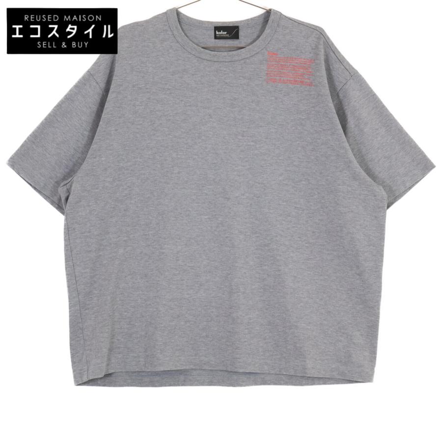 Color 美品/22SS kolor カラー 22SCM-T07208 度詰め天竺 プリント 半袖  