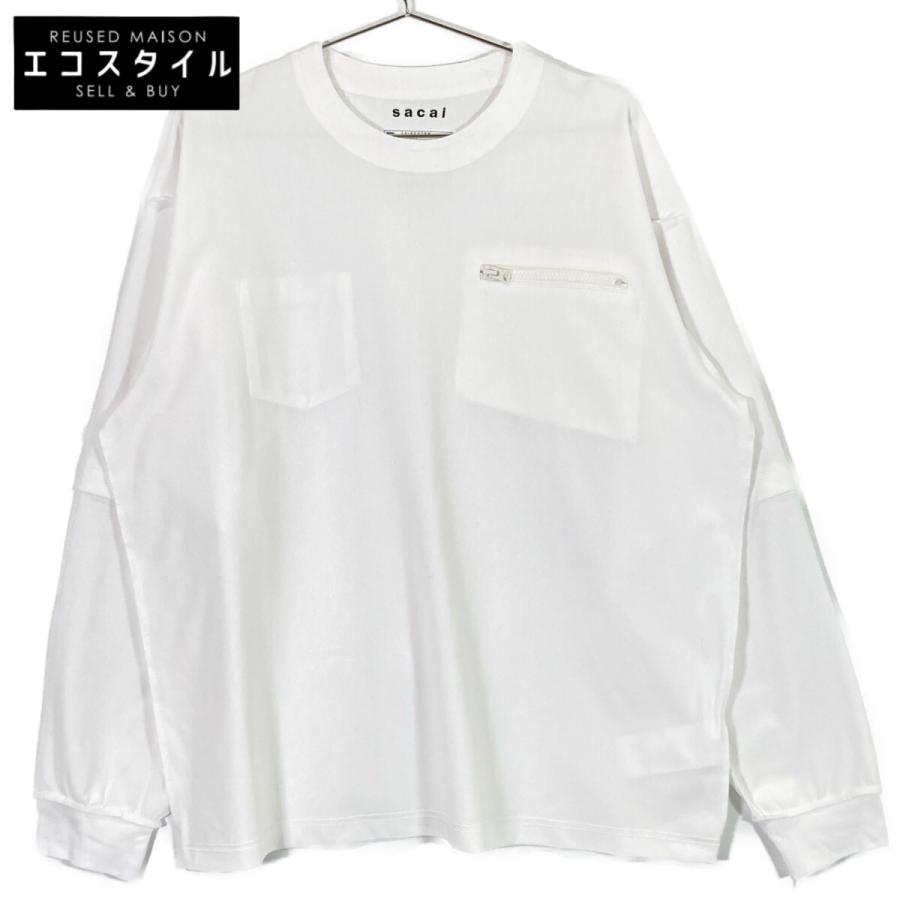sacai 美品/24SS サカイ 24-03370 Cotton Jersey L/S T-Shirt 長袖T 