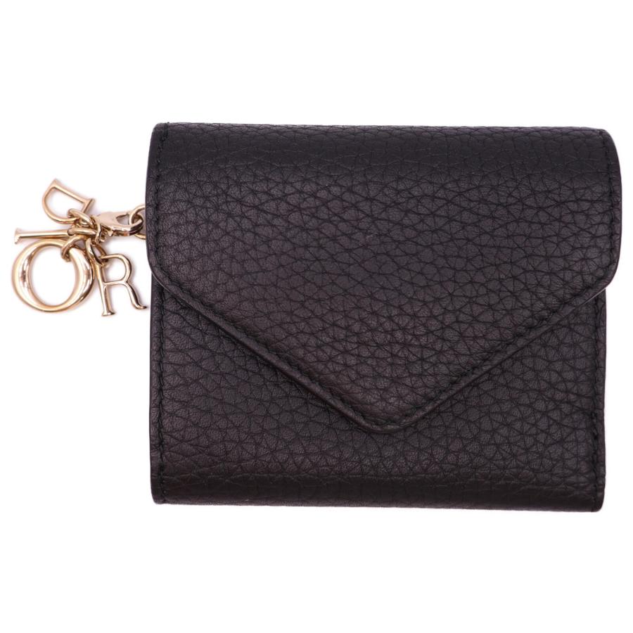 美品 Dior ディオール ディオリッシモ レザー 三つ折り財布（小銭入れ