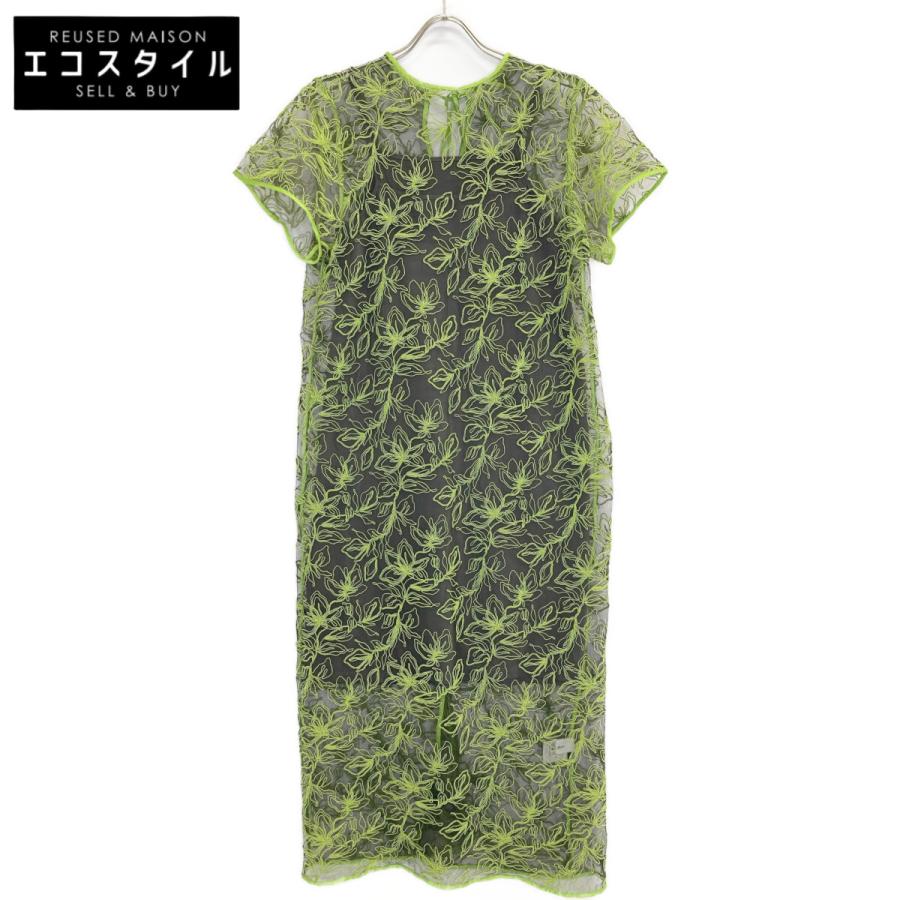 美品/22SS LE CIEL BLEU ルシェルブルー 24S65517 Flower Embroidery  