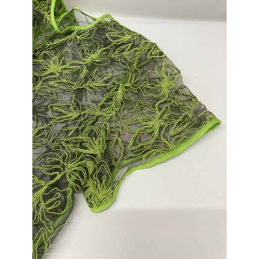 美品/22SS LE CIEL BLEU ルシェルブルー 24S65517 Flower Embroidery 