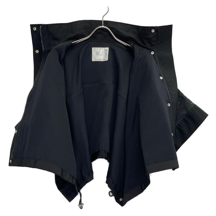 sacai（サカイ） 22SS 22-05918 ブラック Grosgrain Cape Jacket