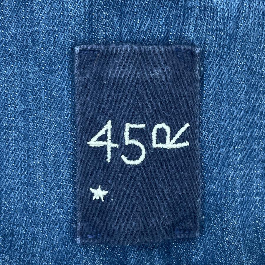 45R フォーティファイブ アール ブルー インディゴスモックオール  