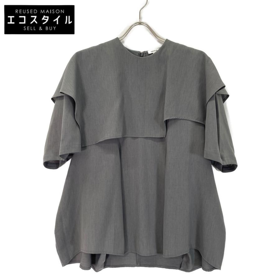 ENFOLD エンフォルド 23SS グレー ポリエステル CAPE-COLLAR ENFOLD エンフォルド 23SS グレー ポリエステル CAPE-COLLAR