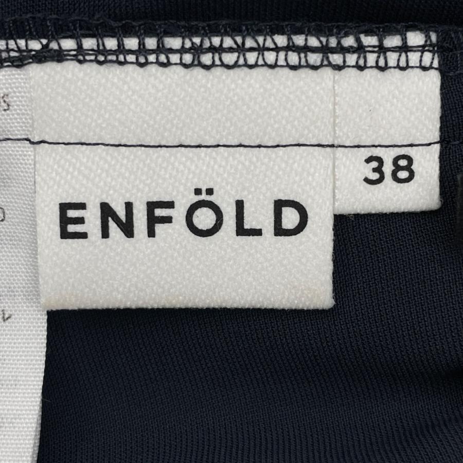 美品エンフォルド ENFOLD ギャザーバルーンパンツボリュームパンツ ネイビー 美品エンフォルド ENFOLD ギャザーバルーンパンツボリュームパンツ
