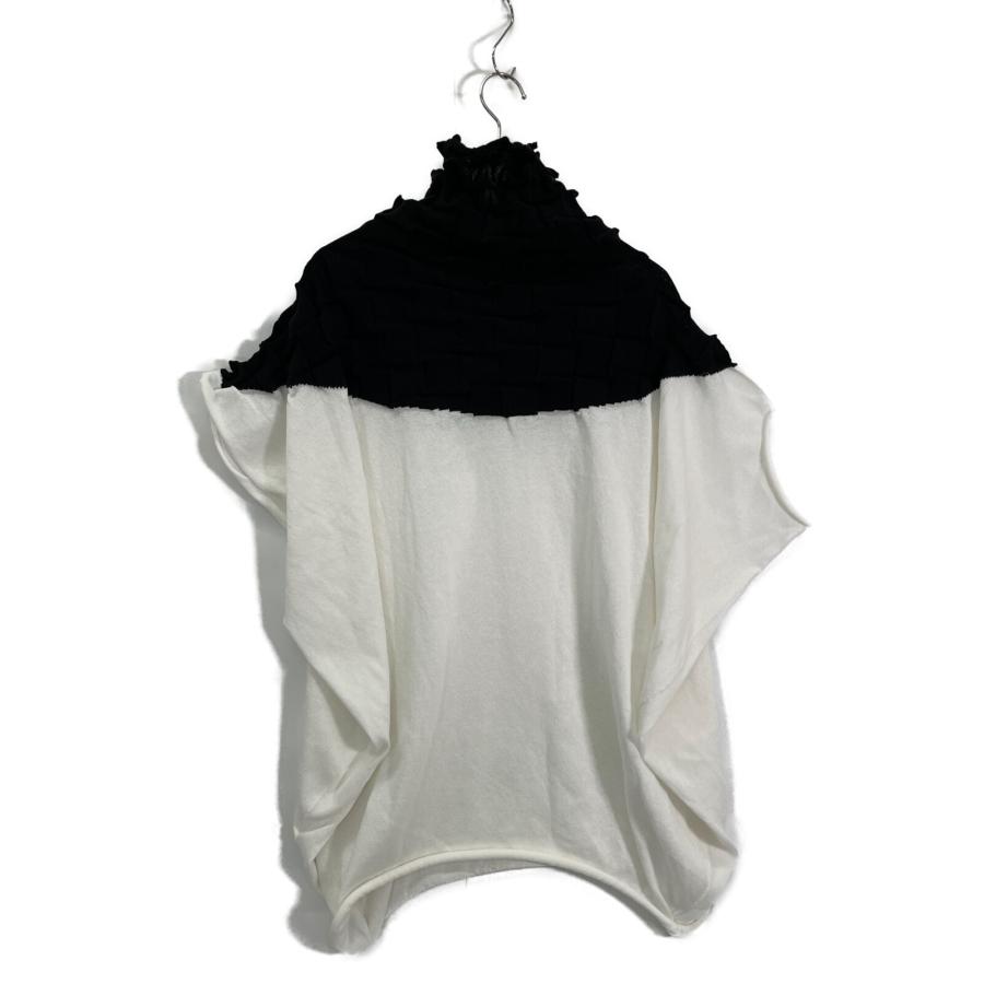 ISSEY MIYAKE 22SS IM21KT794 ホワイト×ブラック 市松柄 リンクス編み  