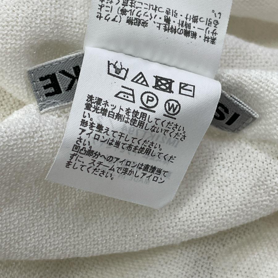 ISSEY MIYAKE 22SS IM21KT794 ホワイト×ブラック 市松柄 リンクス編み  
