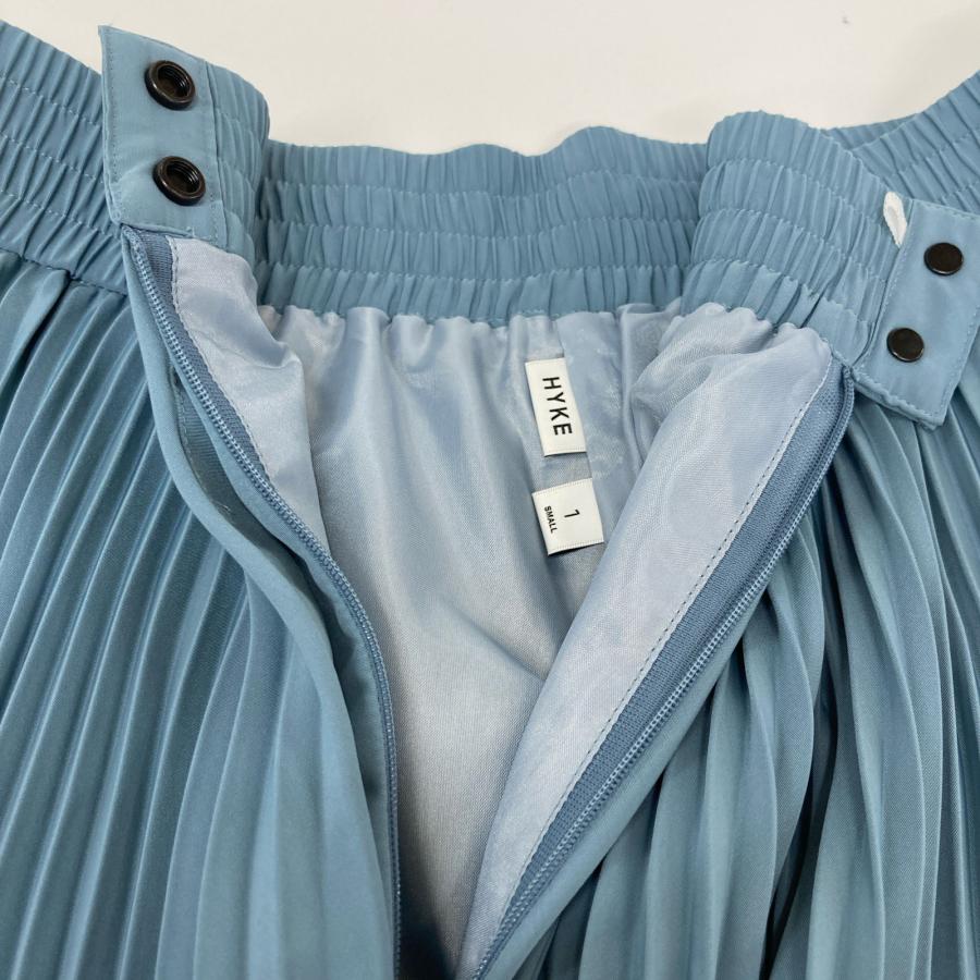 HYKE ハイク 24SS ライトブルー TAFFETA PLEATED SKIRT プリーツ HYKE ハイク 24SS ライトブルー TAFFETA PLEATED SKIRT プリーツ