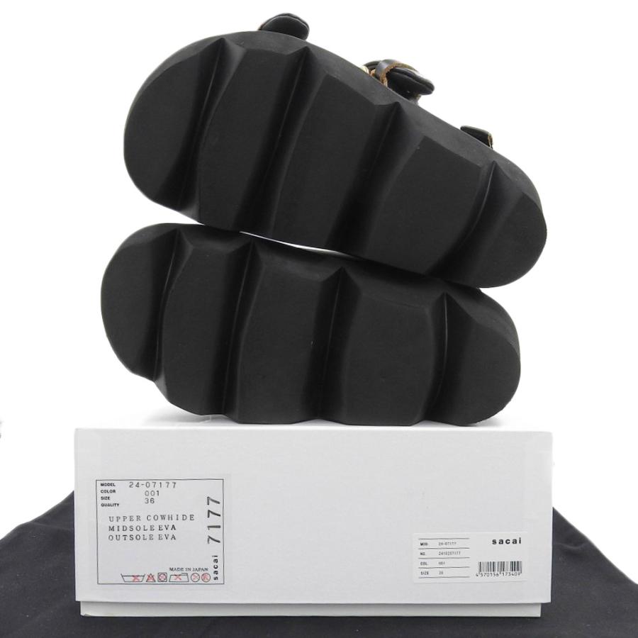 sacai（サカイ） 新品同様 パデッドレザー サンダル パンプス