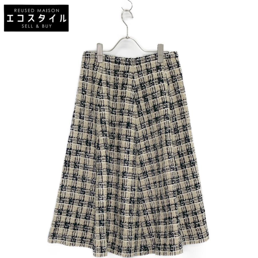 GUCCI グッチ 652126 スクエアG ロゴ ツイード フレア スカート  