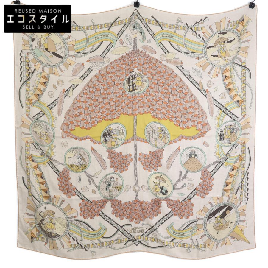 美品 HERMES エルメス L'OMBRELLE MAGIQUE 魔法の杖傘 カシミヤx