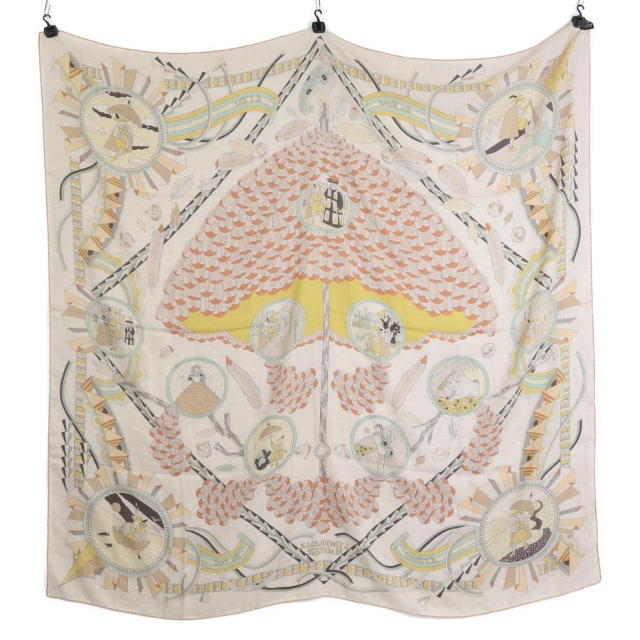 美品 HERMES エルメス L'OMBRELLE MAGIQUE 魔法の杖傘 カシミヤx