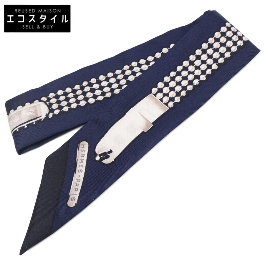 未使用品 HERMES エルメス ツイリー リボンスカーフ LE TRESOR DE  