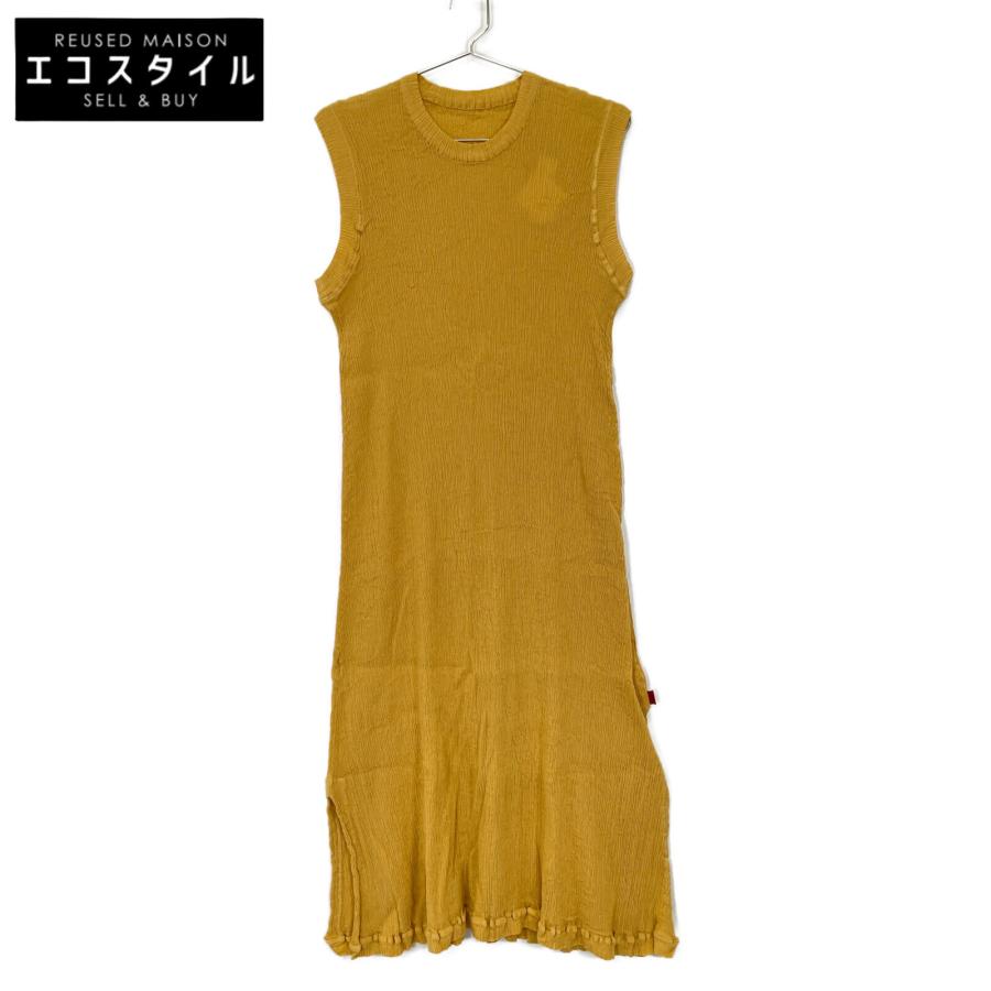 Haat ハート イッセイミヤケ 23AW イエロー コットン KYO CHIJIMI