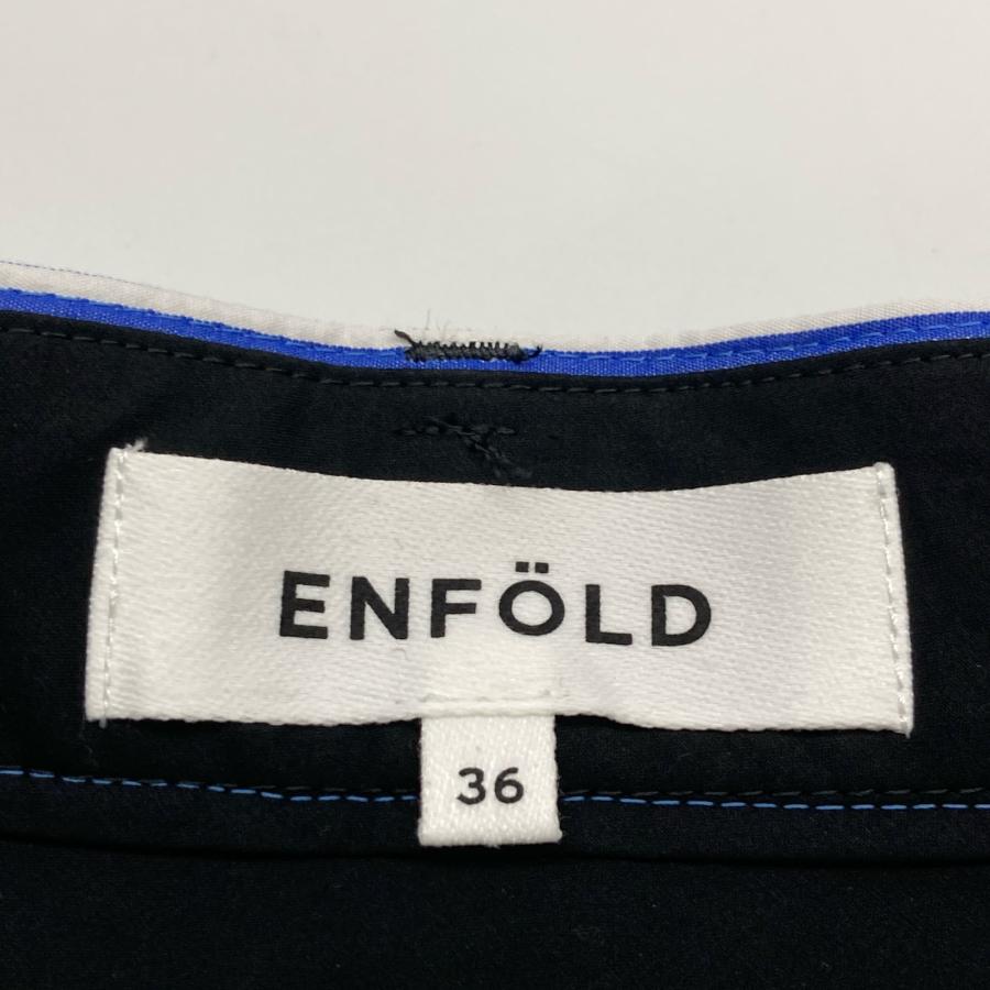 ENFOLD（エンフォルド） 22AW ブルー コットン ストライプドッキング